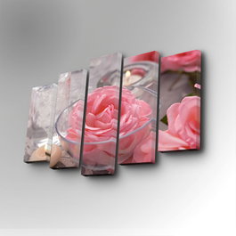 Wallity Cuadro Decorativo en Lienzo 5 Piezas 5PUC-073 Multicolor